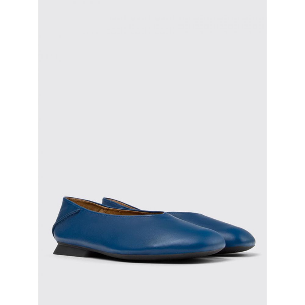 Camper Casi Myra Blue Leather Ballet Flats for Women