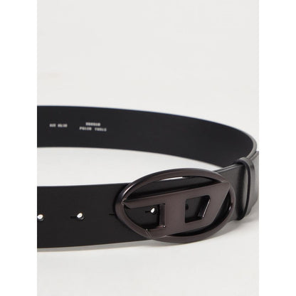 Diesel Black Leather Regular Belt - Elevate Your Everyday Style