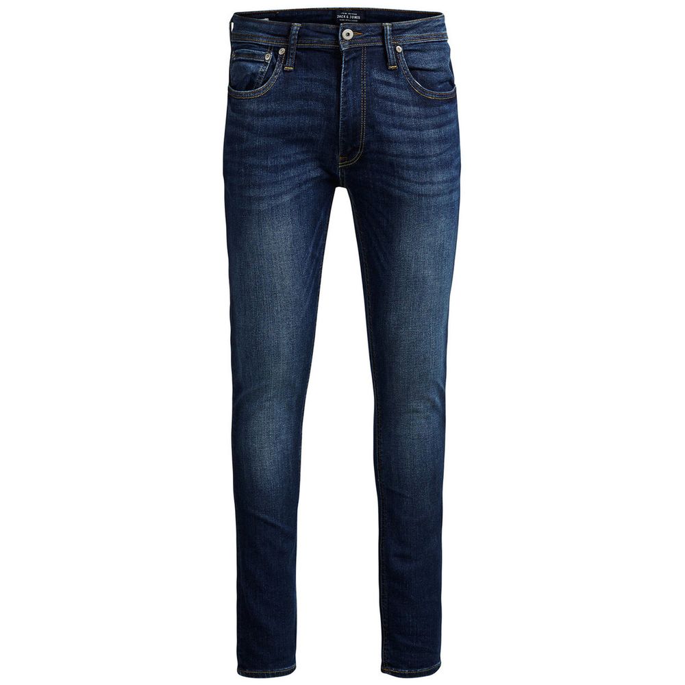 Jack & Jones Blue Cotton Slim Fit Jeans for Men