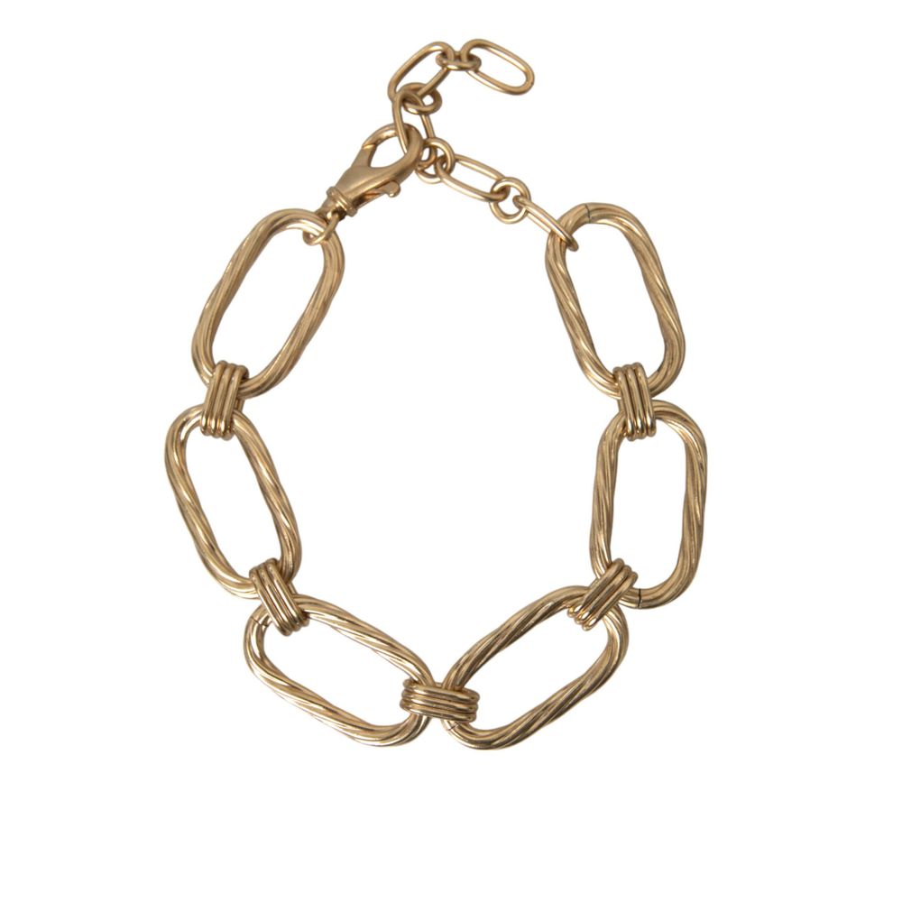 Dolce & Gabbana Gold Brass Link Chain Necklace