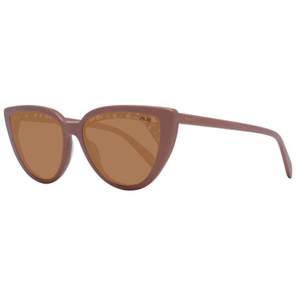 Emilio Pucci Women’s Sunglasses – Pink Cat Eye Frame, Brown Lenses