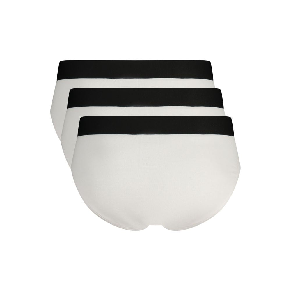 Bikkembergs White Cotton Men Brief - Tri-Pack