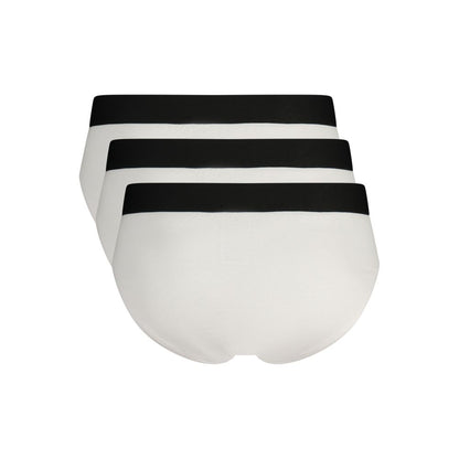 Bikkembergs White Cotton Men Brief - Tri-Pack