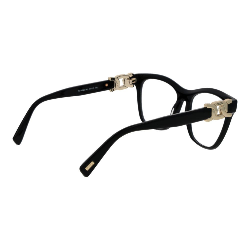 Tod's Women's Black Acetate Optical Glasses – 54mm Square Frame