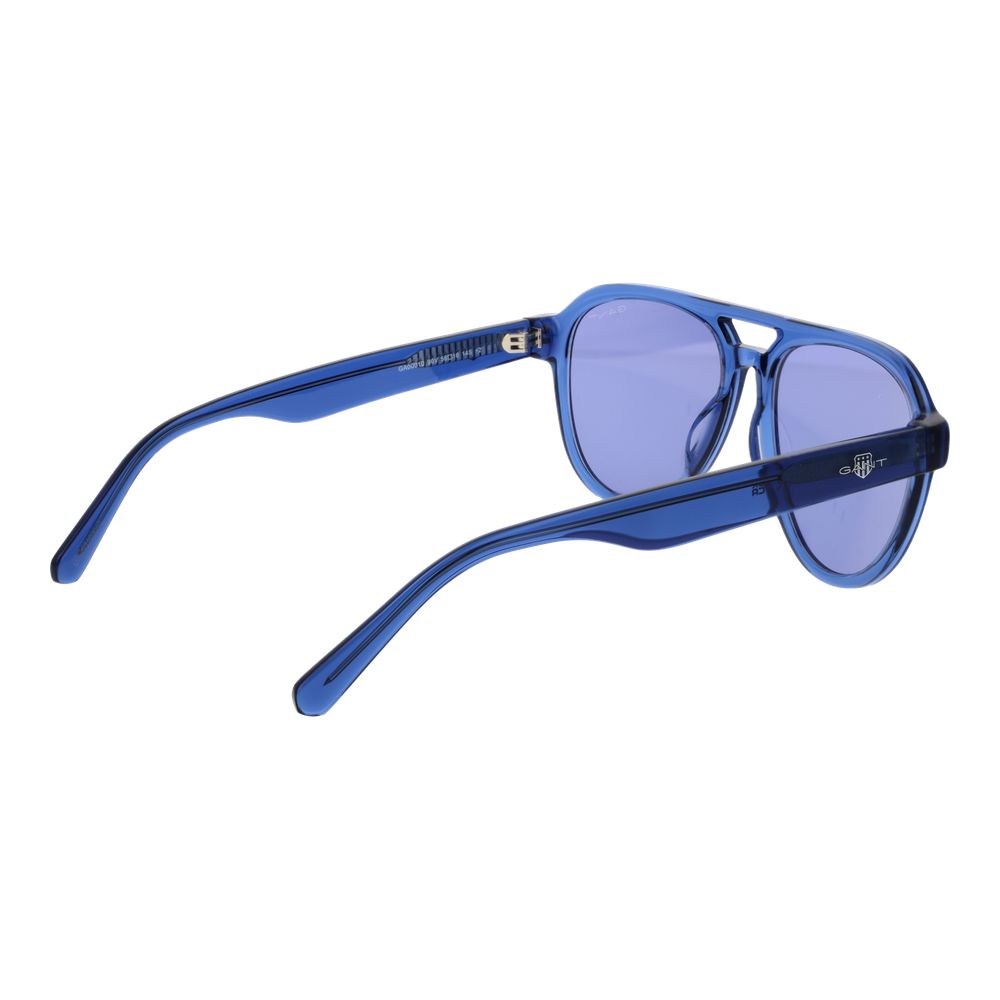 Gant Men’s Sunglasses – Blue Aviator Frame, Blue Lenses