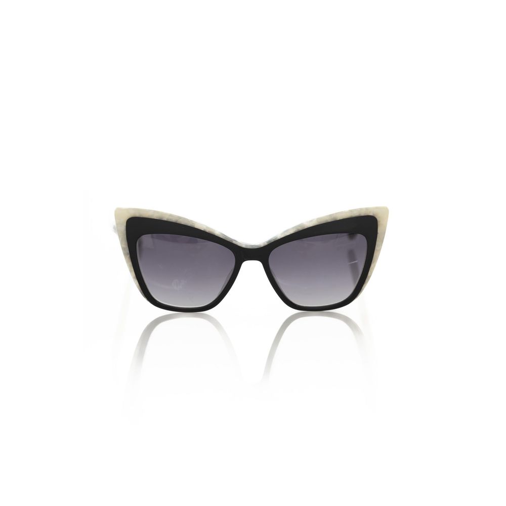 Frankie Morello Women’s Sunglasses – Black Cat Eye Frame with Shaded Lenses