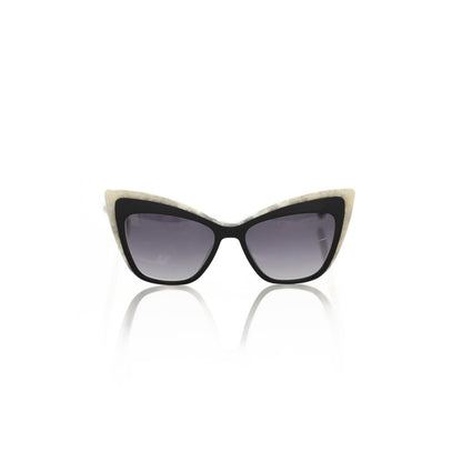 Frankie Morello Women’s Sunglasses – Black Cat Eye Frame with Shaded Lenses