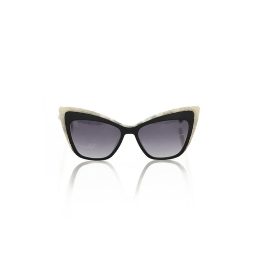 Frankie Morello Women’s Sunglasses – Black Cat Eye Frame with Shaded Lenses