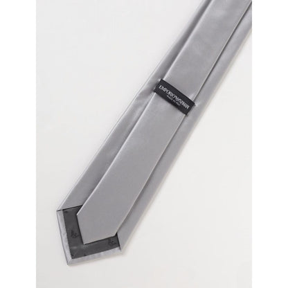 Emporio Armani Navy Blue Silk Tie for Men