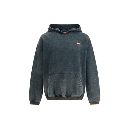 Diesel S-Kai Black Polyester Hoodie