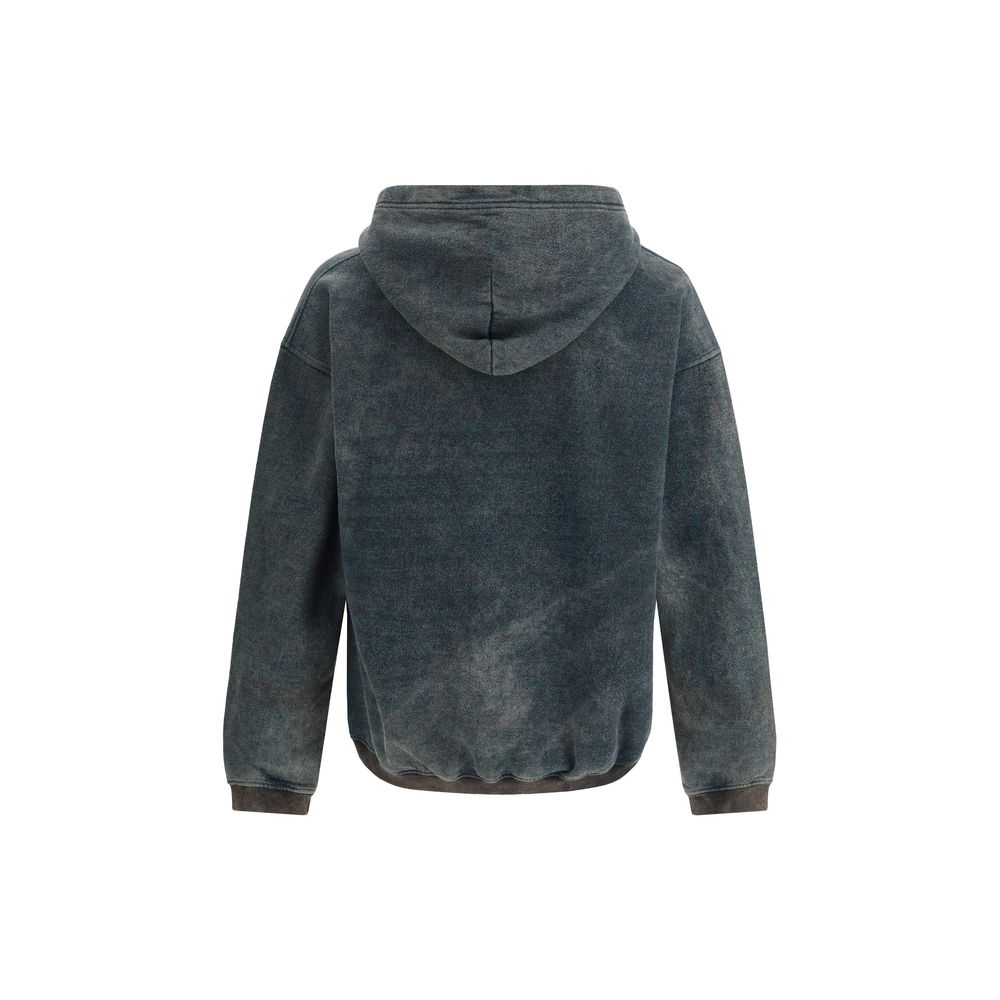Diesel S-Kai Black Polyester Hoodie