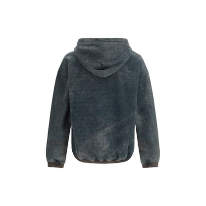 Diesel S-Kai Black Polyester Hoodie