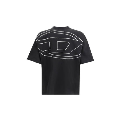 Diesel T-Boggy-Megoval-D Black Cotton T-Shirt