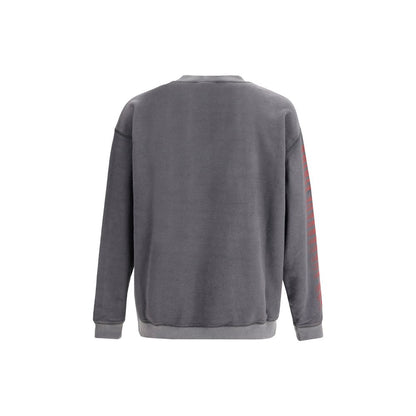 Diesel Gray Cotton Sweatshirt – Vintage-Inspired Statement Piece