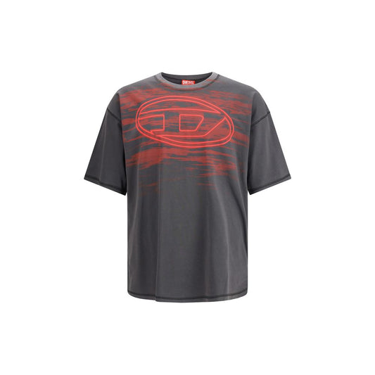 Diesel Black Cotton T-Shirt - T-Boxt-T5