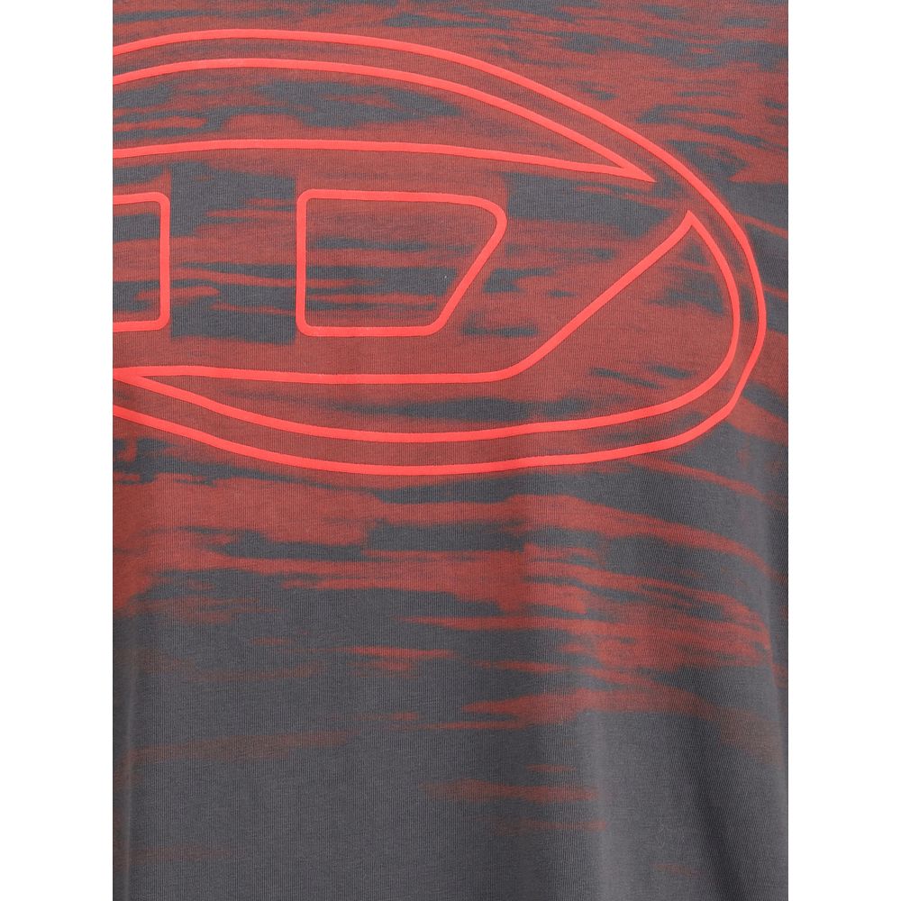 Diesel Black Cotton T-Shirt - T-Boxt-T5
