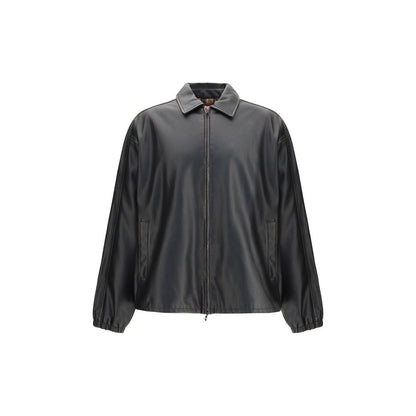 Diesel J-Ake Black Polyester Biker Jacket