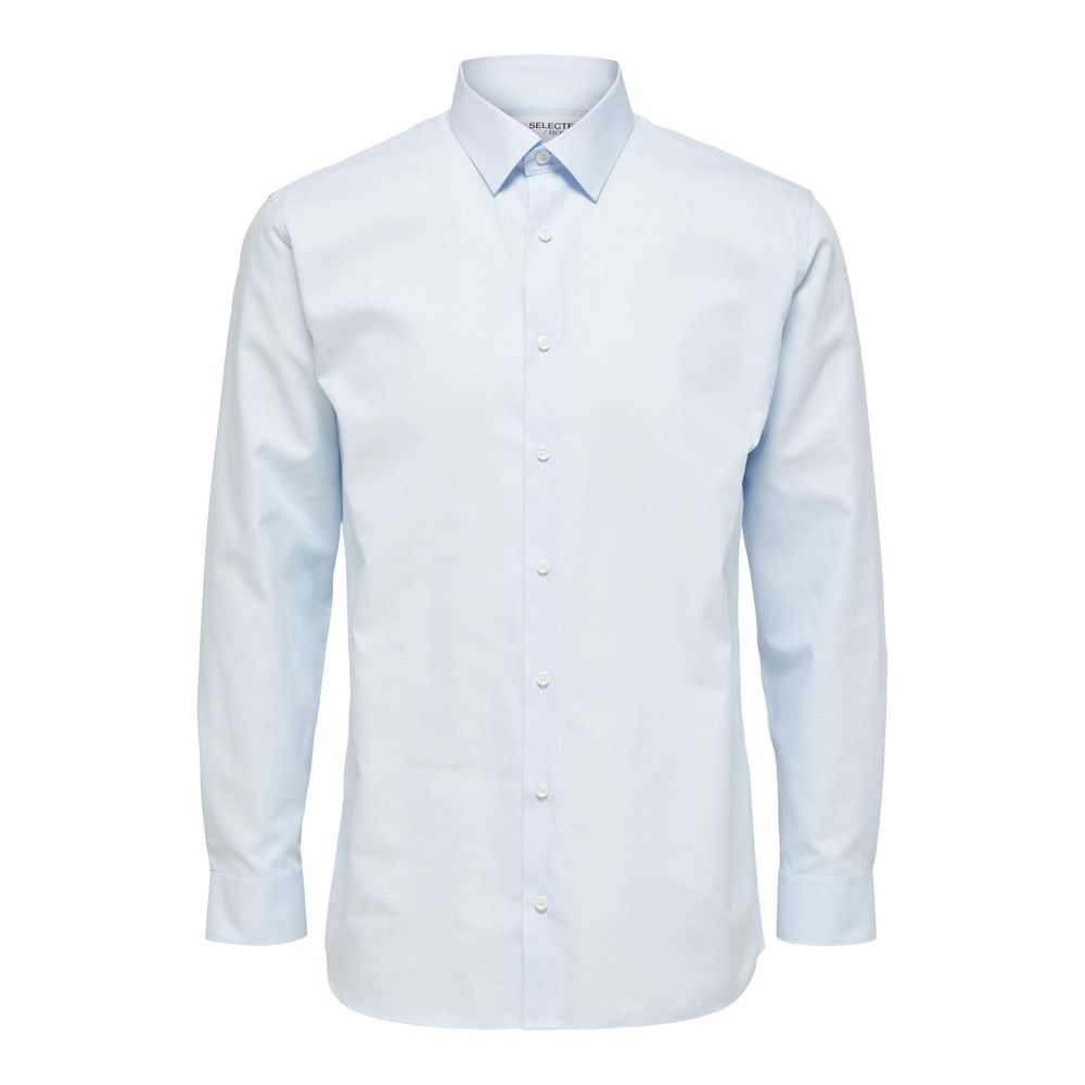 Selected Blue Cotton Dress Shirt for Men