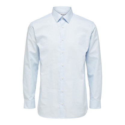 Selected Blue Cotton Dress Shirt for Men