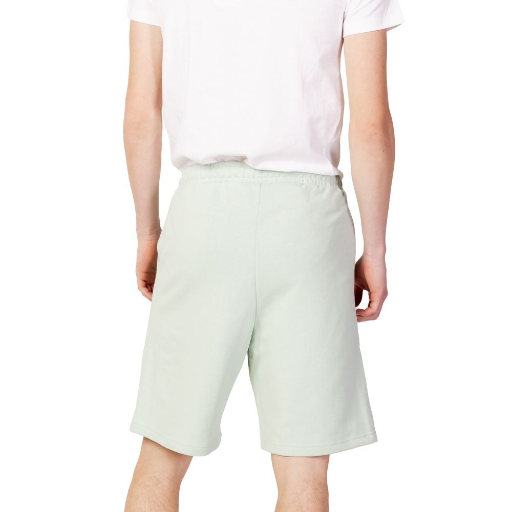 Fila Green Cotton Bermuda Shorts - Comfortable and Stylish Oversized Sweat Shorts for Men
