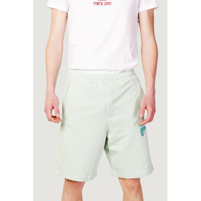 Fila Green Cotton Bermuda Shorts - Comfortable and Stylish Oversized Sweat Shorts for Men