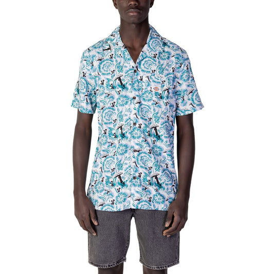 Dickies Blue Cotton Shortsleeve Shirt - ROSEBURG SS CL FLORAL