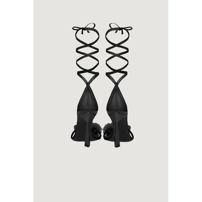 Aniye By Marlowe Black Leather High Heel Pumps