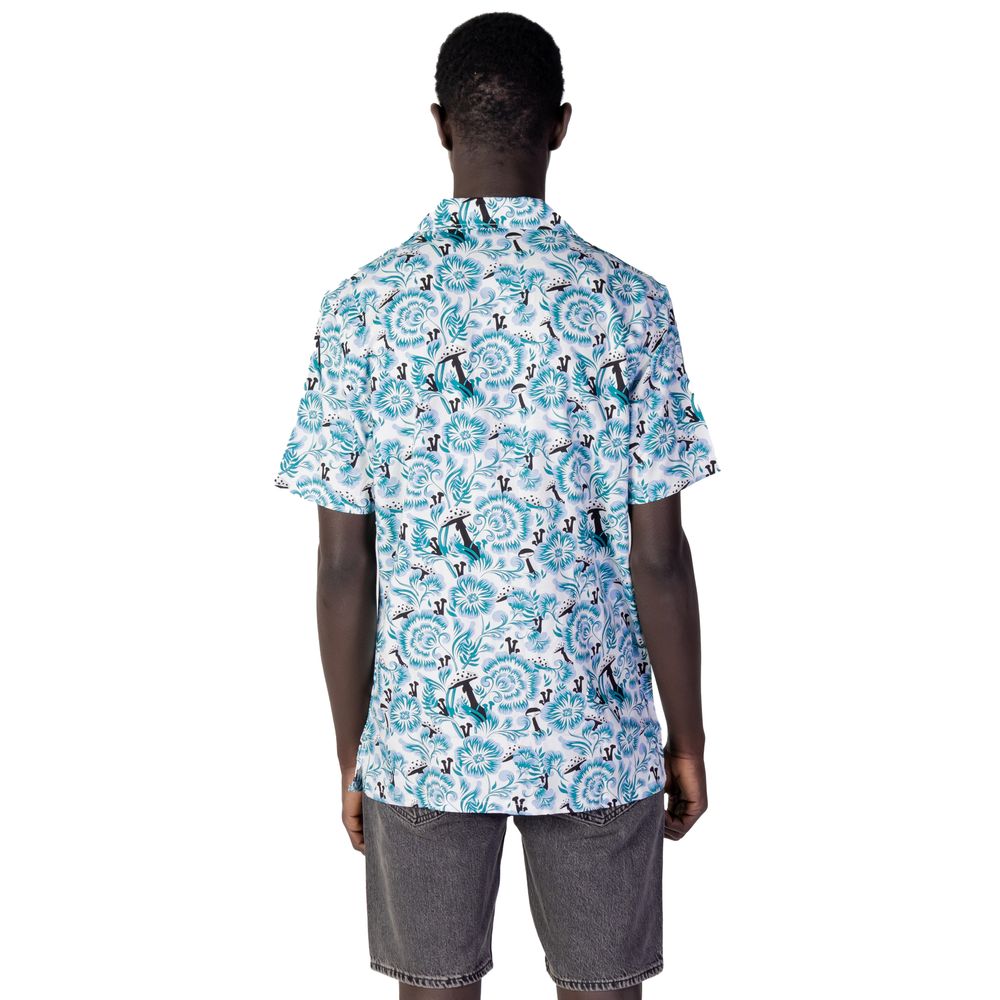 Dickies Blue Cotton Shortsleeve Shirt - ROSEBURG SS CL FLORAL