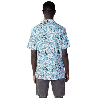 Dickies Blue Cotton Shortsleeve Shirt - ROSEBURG SS CL FLORAL