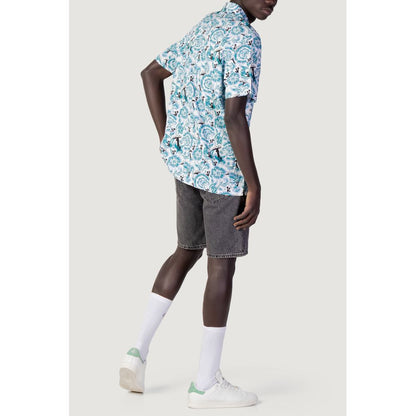 Dickies Blue Cotton Shortsleeve Shirt - ROSEBURG SS CL FLORAL