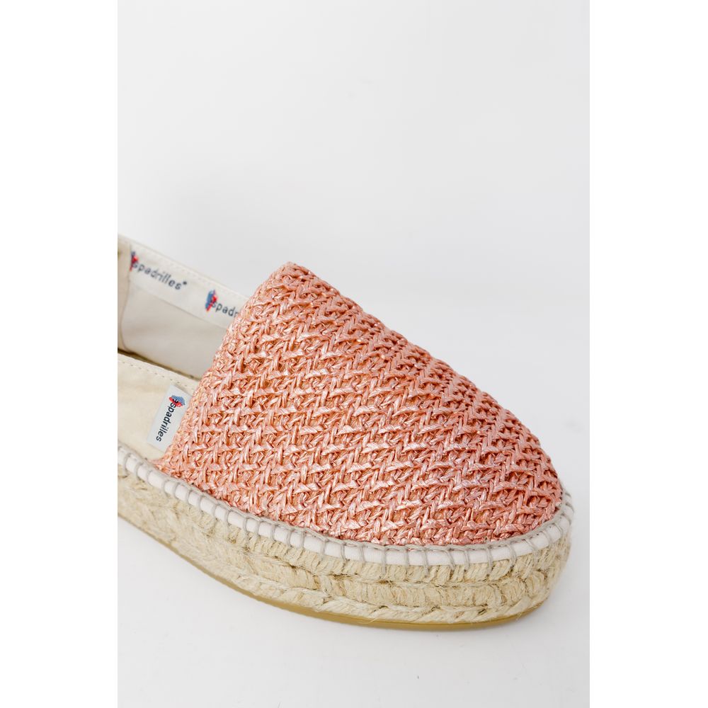 DOMMY RAFIA ESPADRILLES Multicolor Linen Platform Pumps