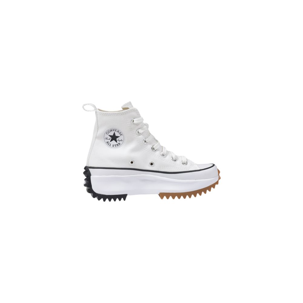 Converse RUN STAR HIKE Hi-Top White Fabric Chunky Sneakers
