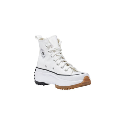 Converse RUN STAR HIKE Hi-Top White Fabric Chunky Sneakers