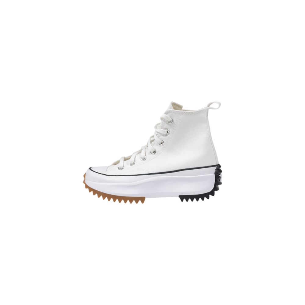 Converse RUN STAR HIKE Hi-Top White Fabric Chunky Sneakers
