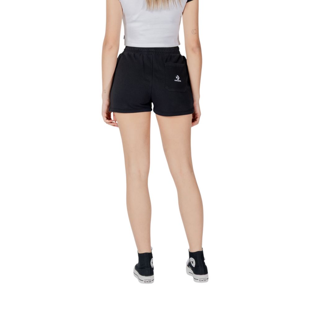 Converse STAR CHEVRON SHORT Black Cotton Bermuda Shorts