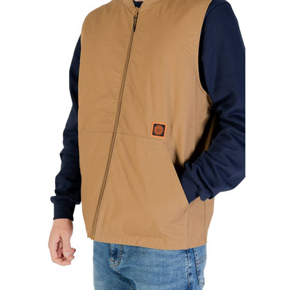 Vans Beige Cotton Sleeveless Jacket