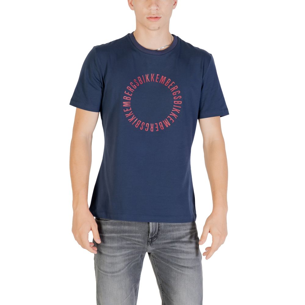 Bikkembergs Blue Cotton T-Shirt for Men