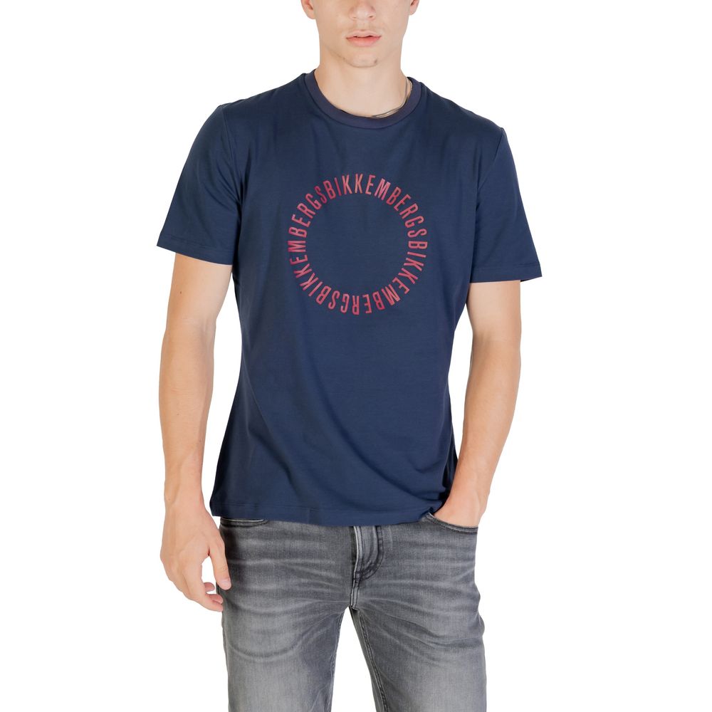 Bikkembergs Blue Cotton T-Shirt for Men