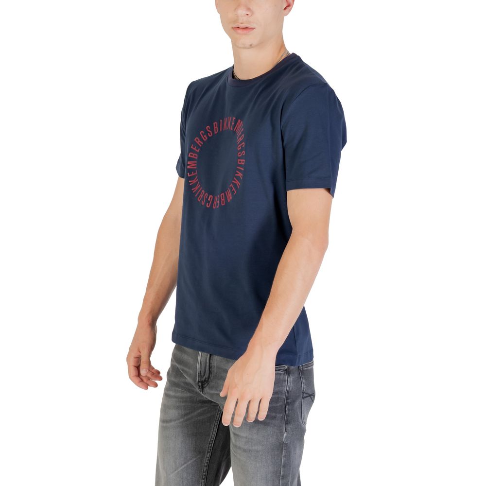 Bikkembergs Blue Cotton T-Shirt for Men