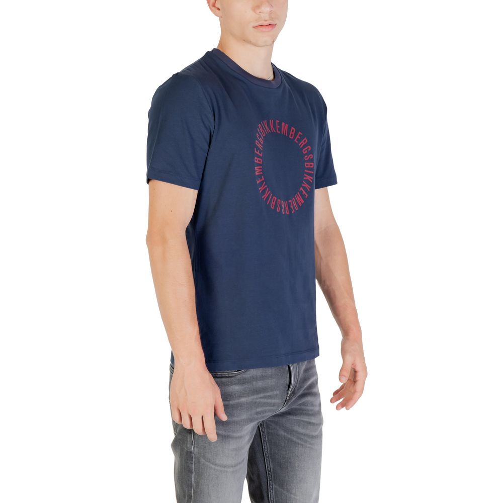 Bikkembergs Blue Cotton T-Shirt for Men