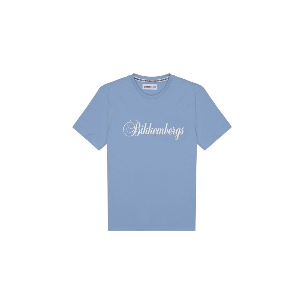 Bikkembergs Blue Cotton T-Shirt for Men