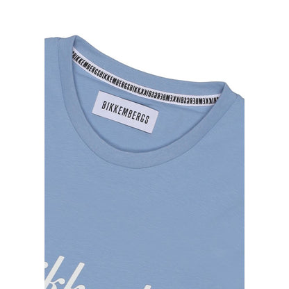 Bikkembergs Blue Cotton T-Shirt for Men