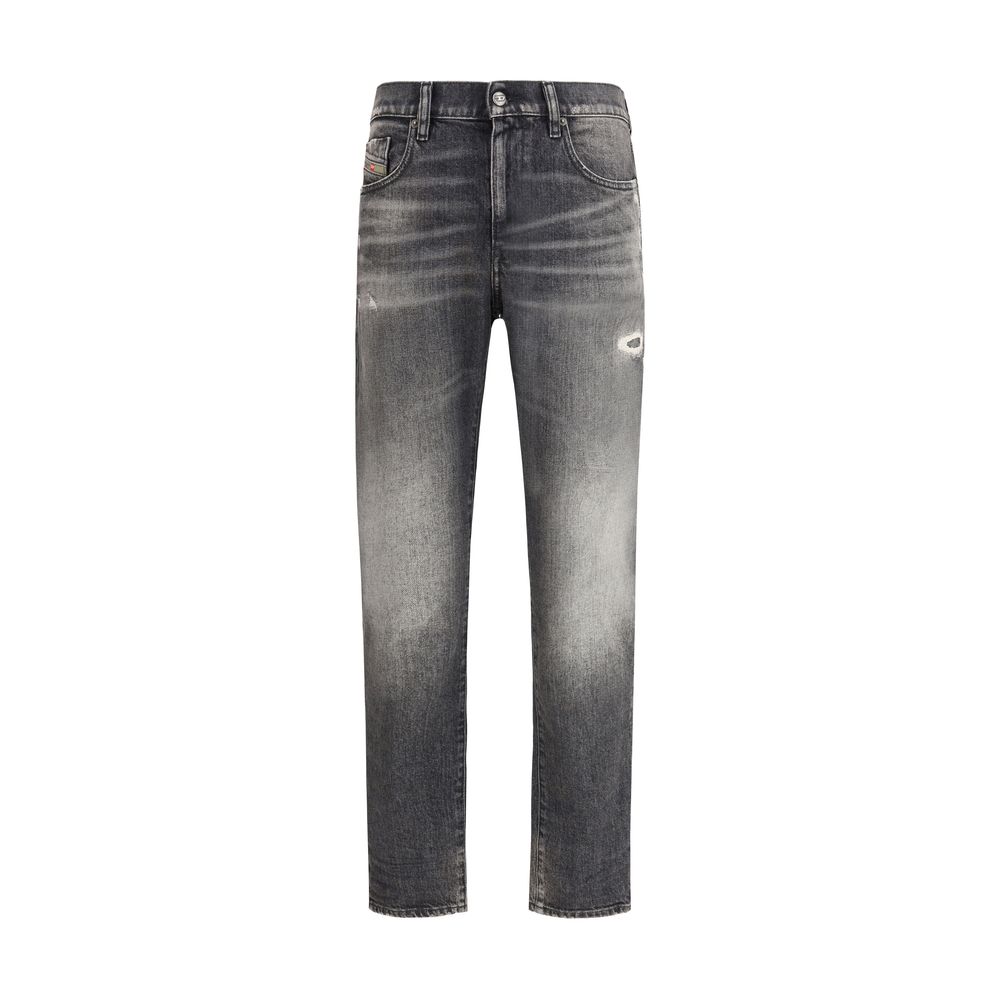 Diesel Gray Cotton Relaxed Fit Jeans - D-Strukt 09L52