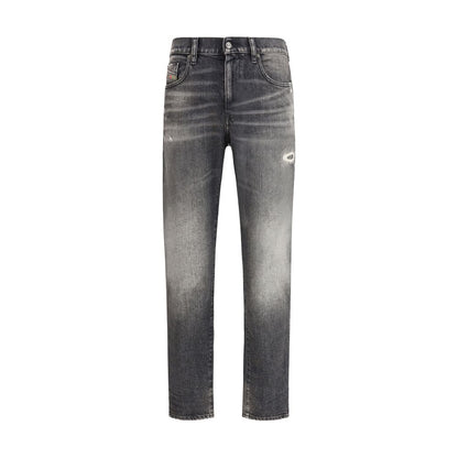 Diesel Gray Cotton Relaxed Fit Jeans - D-Strukt 09L52