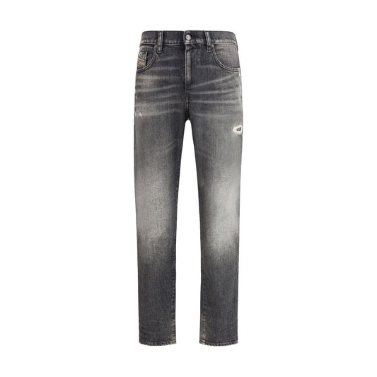 Diesel Gray Cotton Relaxed Fit Jeans - D-Strukt 09L52