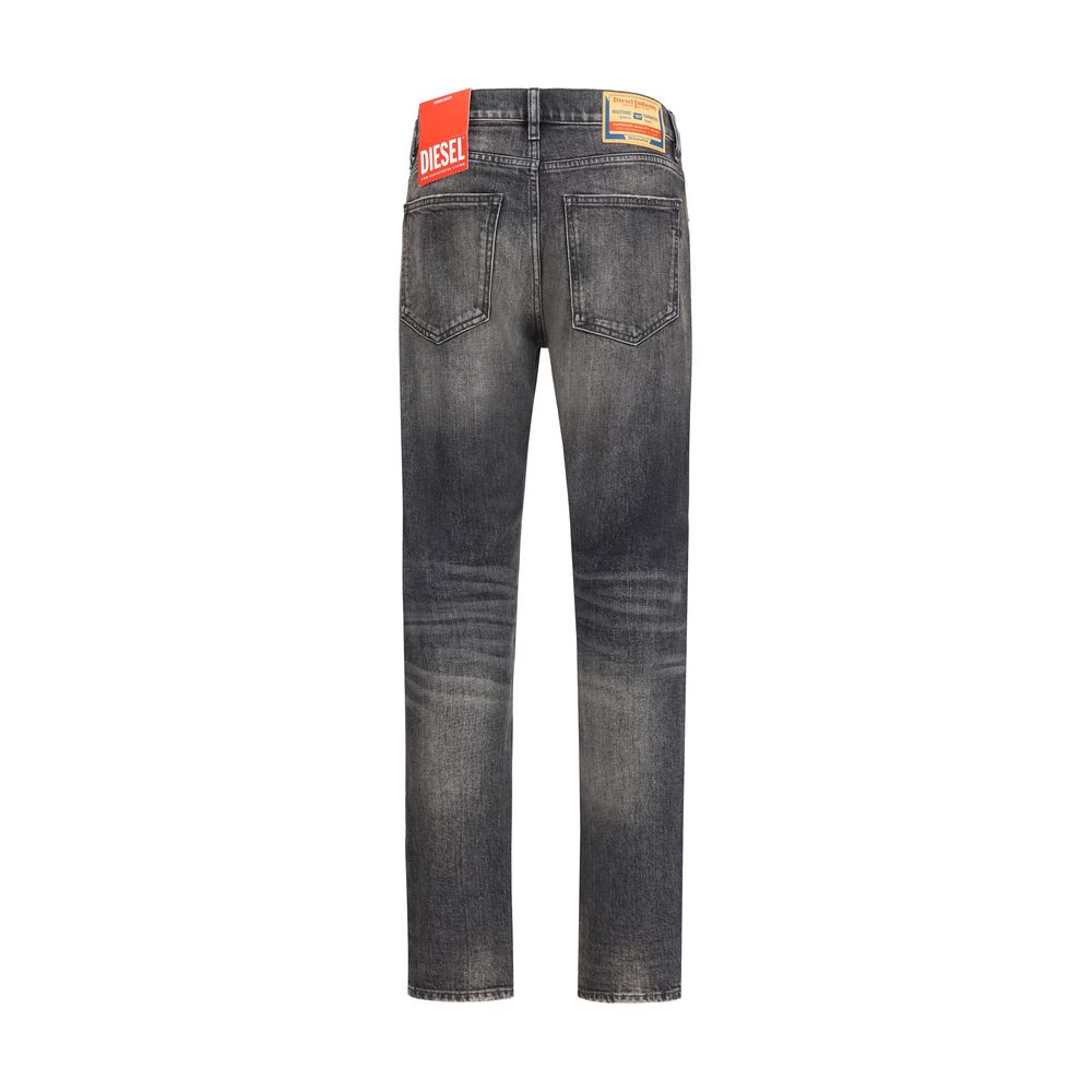 Diesel Gray Cotton Relaxed Fit Jeans - D-Strukt 09L52