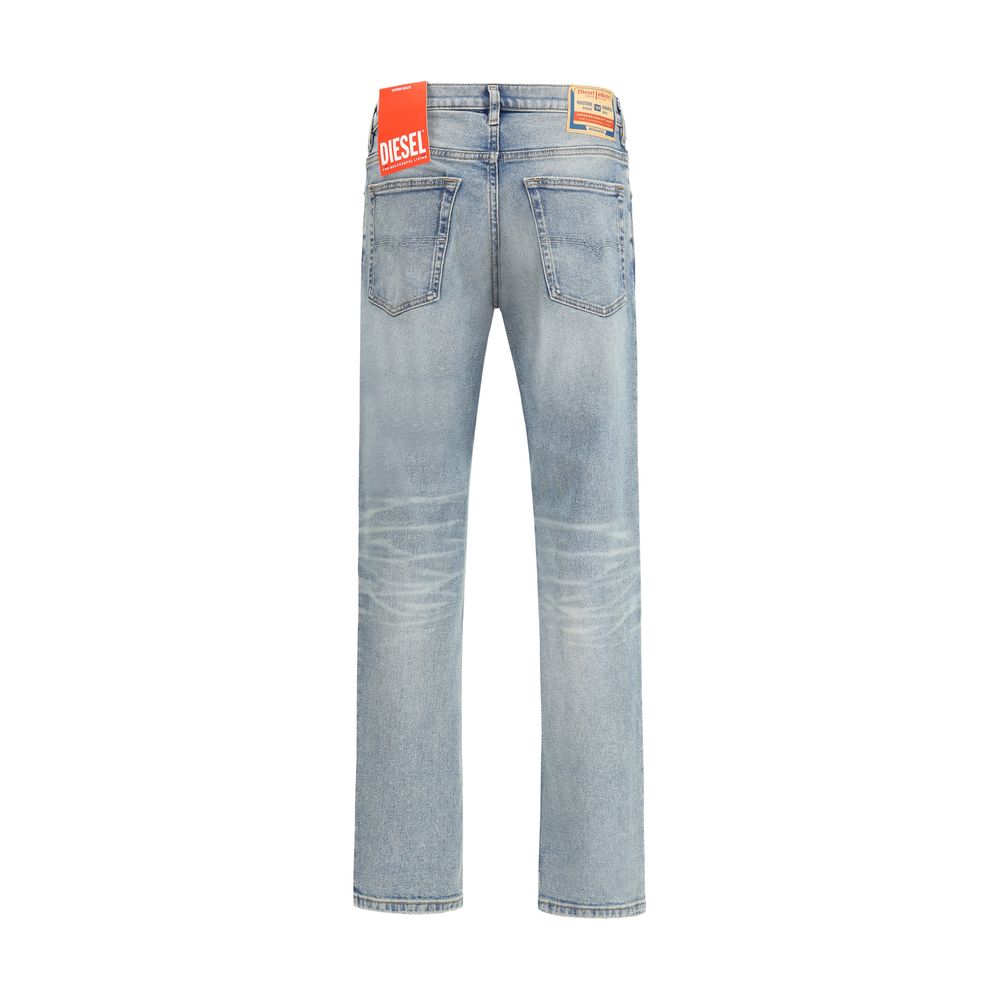 Diesel Blue Cotton Tapered Jeans - D-Finitive 0DBEH