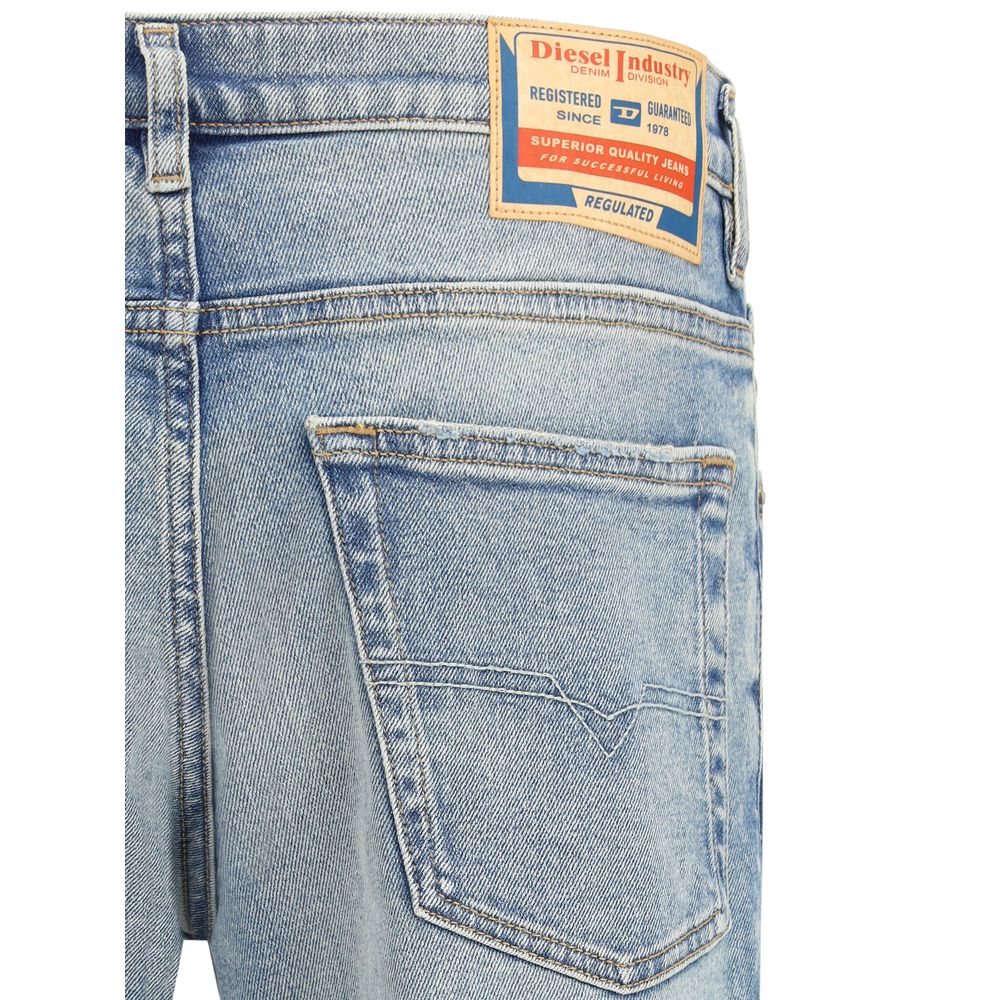 Diesel Blue Cotton Tapered Jeans - D-Finitive 0DBEH