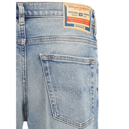 Diesel Blue Cotton Tapered Jeans - D-Finitive 0DBEH