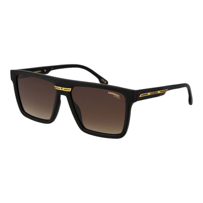 Carrera Men’s Sunglasses – Black Square Frame, Brown Gradient Lenses